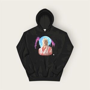 Ric Flair | WOOOOO At The Moon Unisex Hoodie Sweatshirt | WWE WWF WCW Wrestling